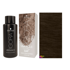 Schwarzkopf - Coloração Igora Vibrance 6-16 (Earthy Clay) Louro Escuro Cinza Brown 60 ml (semipermanente)
