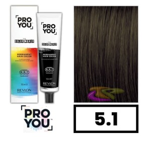 Revlon Proyou - Coloração THE COLOR MAKER 5.1 Castanho Claro Cinza 90 ml