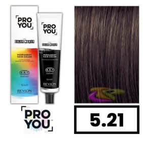 Revlon Proyou - Coloração THE COLOR MAKER 5.21 Castanho Claro Pérola Iridescente 90 ml