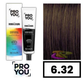 Revlon Proyou - Coloração THE COLOR MAKER 6.32 Louro Escuro Pérola 90 ml 