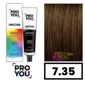 Revlon Proyou - Coloração THE COLOR MAKER 7.35 Louro Médio Dourado Mogno 90 ml 
