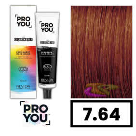 Revlon Proyou - Coloração THE COLOR MAKER 7.64 Louro Médio Vermelho Acobreado 90 ml 