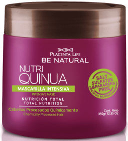 Be Natural - Máscara NUTRI QUINOA cabelos processados quimicamente 350 ml