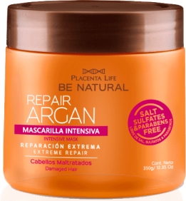 Be Natural - Máscara REPAIR ARGÃO cabelos maltrados 350 ml 