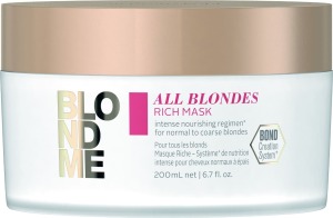 Schwarzkopf Blondme - Mascarilla Enriquecida RUBIOS para cabello muy dañado 200 ml