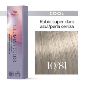 Wella - Coloração Illumina Color 10/81 Louro Super Claro Pérola Cinza 60 ml