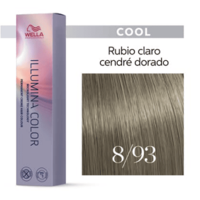 Wella - Coloração Illumina Color 8/93 Louro Claro Acinzentado Dourado 60 ml 