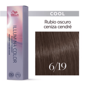 Wella - Coloração Illumina Color 6/19 Rubio Oscuro Ceniza Cendré 60 ml 