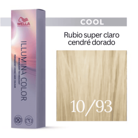 Wella - Coloração Illumina Color 10/93 Louro Super Claro Cendré Dourado 60 ml