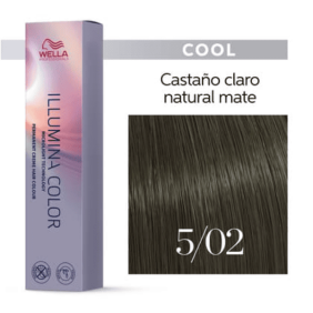 Wella - Coloração Illumina Color 5/02 Castanho Claro Natural Mate 60 ml 