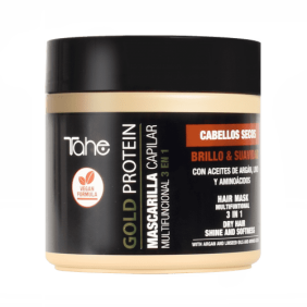 Tahe Gold Protein - Mascarilla Capilar Multifuncional Cabellos Secos 400 ml