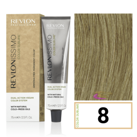 Revlon - Coloração Revlonissimo COLOR SUBLIME (sem amoníaco e vegana) 8 Louro Claro 75 ml