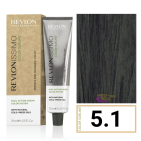 Revlon - Coloração Revlonissimo COLOR SUBLIME (sem amoníaco e vegana) 5.1 Castanho Claro Cinza 75 ml