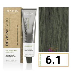 Revlon - Coloração Revlonissimo COLOR SUBLIME (sem amoníaco e vegana) 6.1 Louro Escuro Cinza 75 ml