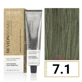 Revlon - Coloração Revlonissimo COLOR SUBLIME (sem amoníaco e vegana) 7.1 Louro Médio Cinza 75 ml