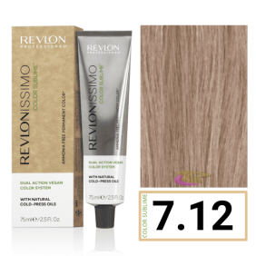 Revlon - Coloração Revlonissimo COLOR SUBLIME (sem amoníaco e vegana) 7.12 Louro Médio Cinza Iridescente 75 ml