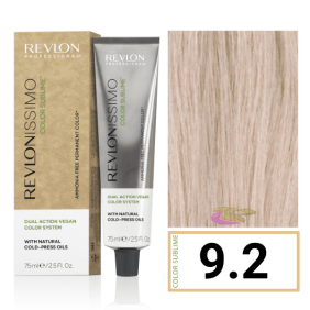 Revlon - Coloração Revlonissimo COLOR SUBLIME (sem amoníaco e vegana) 9.2 Louro Muito Claro Iridescente 75 ml