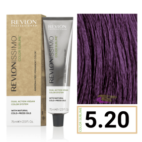 Revlon - Coloração Revlonissimo COLOR SUBLIME (sem amoníaco e vegana) 5.20 Castanho Claro Bergonha Intenso 75 ml 