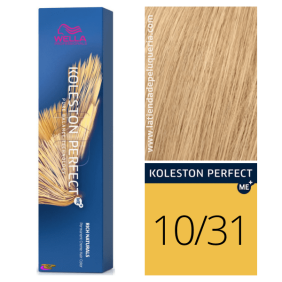Wella - Coloração Koleston Perfect ME+ Rich Naturals 10/31 Louro Súper Claro Dourado Cinza 60 ml