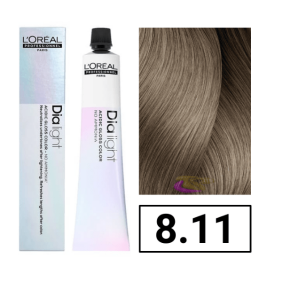 L`Oréal - Coloração DIALIGHT 8.11 Milkshake Carvão sem amoníaco 50 ml 