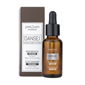 Postquam - Aceite Hidratante Barba con Aceite de Argán DANSEI para hombre (Vegano) 30 ml