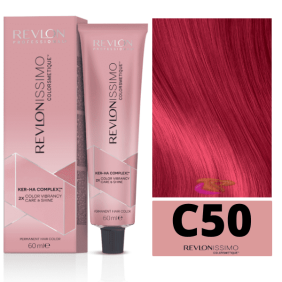 Revlon - Tinte Revlonissimo Cromatics C50 Rojo Púrpura 60 ml (Ker-Ha Complex)