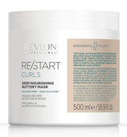 Revlon Restart - Mascarilla Nutritiva Intensa CURL para cabello rizado (Apto Método Curly) 500 ml