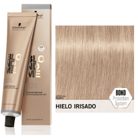 Schwarzkopf Blondme - Crema Aclarante + Cobertura de Canas (LB) Hielo Irisado 60 ml