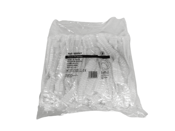 Alba - 100 toucas de banho de plástico (009941)