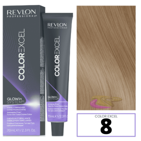 Revlon - Baño COLOR EXCEL 8 Rubio Claro (sin amoniaco) 70 ml