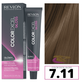 Revlon - Baño COLOR EXCEL GLOSS 7.11 Smokey Ice 70 ml