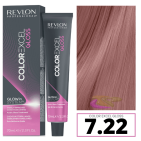 Revlon - Baño COLOR EXCEL GLOSS 7.22 Intense Mauve (sin amoniaco) 70 ml