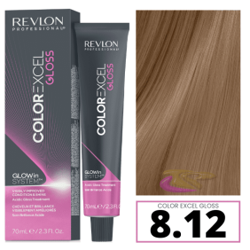 Revlon - Baño COLOR EXCEL GLOSS 8.12 Frozen Mauve (sin amoniaco) 70 ml