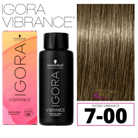 Schwarzkopf - Tinte Igora Vibrance 7-00 Rubio Medio Natural Intenso 60 ml (demipermanente)