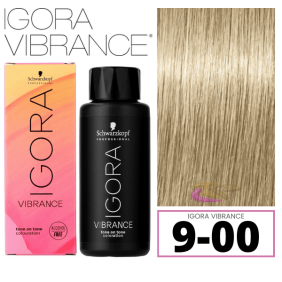 Schwarzkopf - Tinte Igora Vibrance 9-00 Rubio Muy Claro Natural Intenso 60 ml (demipermanente)