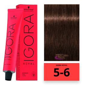 Schwarzkopf - Coloração Igora Royal 5/6 Castanho Claro Brown 60 ml 