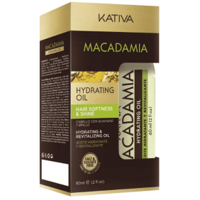 Kativa - Óleo de MACADÂMIA sem sal e sem sulfato - Hidratante e Revitalizante- 60 ml
