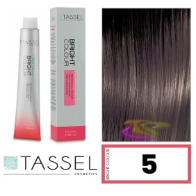 Tassel - Coloração BRIGHT COLOUR com Argan e Keratina Nº 5 CASTANHO CLARO 100 ml (03959)