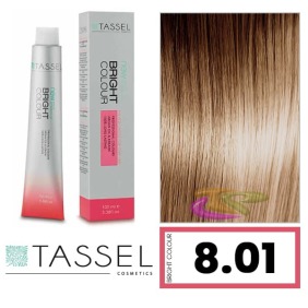 Tassel - Coloração BRIGHT COLOUR com Argão e Queratina Nº 8.01 LOURO CLARO FRIO 100 ml (03965)