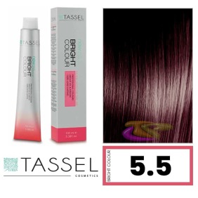 Tassel - Coloração BRIGHT COLOUR com Argan e Keratina Nº 5.5 CASTANHO CLARO MOGNO 100 ml (03988)