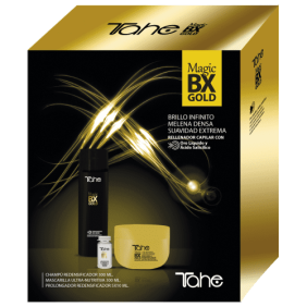 Tahe - Kit MAGIC BX GOLD (Champô Redensificador 300 ml + Máscara Redensificadora 300 ml + 5 Ampolas Redensificadoras 1...