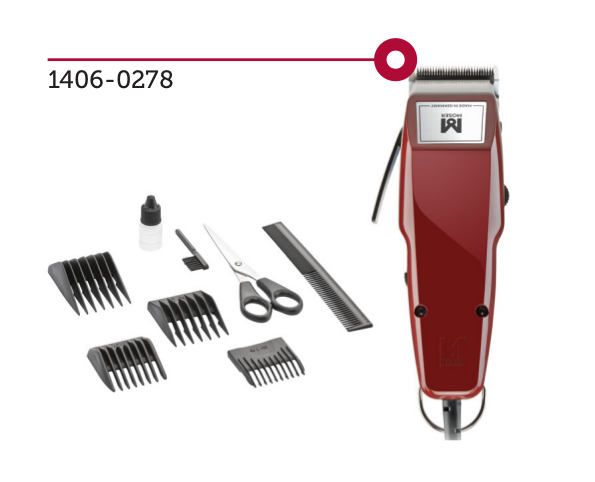 Moser - Máquina de cortar cabelo 1400 Granate (1406-0278) 