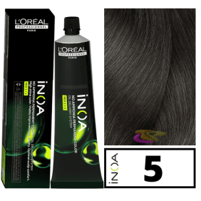 L`Oréal - Coloração INOA sem amoníaco 5 Castanho Claro 60 ml 