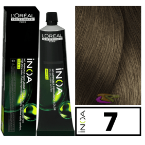 L`Oréal - Coloração INOA sem amoníaco 7 Louro 60 ml 