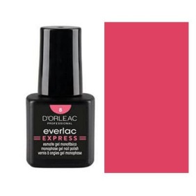 D`orleac - Verniz Gel EVERLAC EXPRESS Nº8 CORAL PEROLADO 7 ml (XE16508)