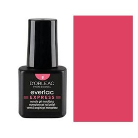 D`orleac - Verniz Gel EVERLAC EXPRESS Nº8 CORAL PEROLADO 7 ml (XE16508)