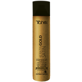 Tahe Botanic - Laca Satin Keratin Gold Nº5 Fixação Extra-Forte 400 ml 	 