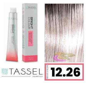 Tassel - Coloração BRIGHT COLOUR com Argão e Queratina Nº 12.96 LOURO SÚPER ACLARADOR LOURO CINZA VIOLETA 100 ml (0...