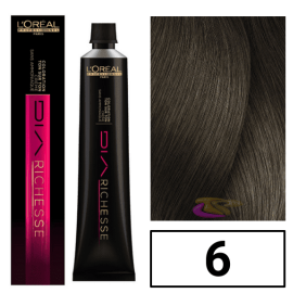 L`Oréal - Coloração DIARICHESSE 6 Louro Escuro sem amoníaco 50 ml