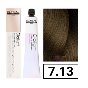 L`Oréal - Coloração DIALIGHT 7.13 Louro Cinza Dourado sem amoníaco 50 ml